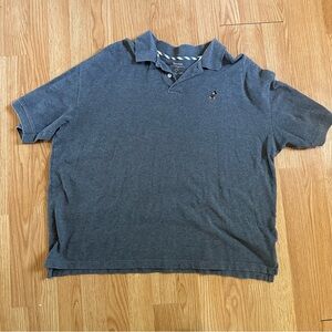 Disney embroidered Mickey men’s xl gray casual short sleeve polo shirt
